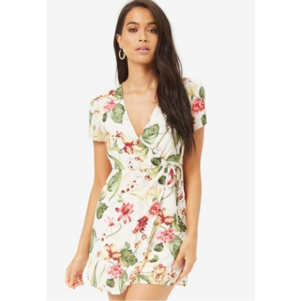 Floral Wrapped Dress